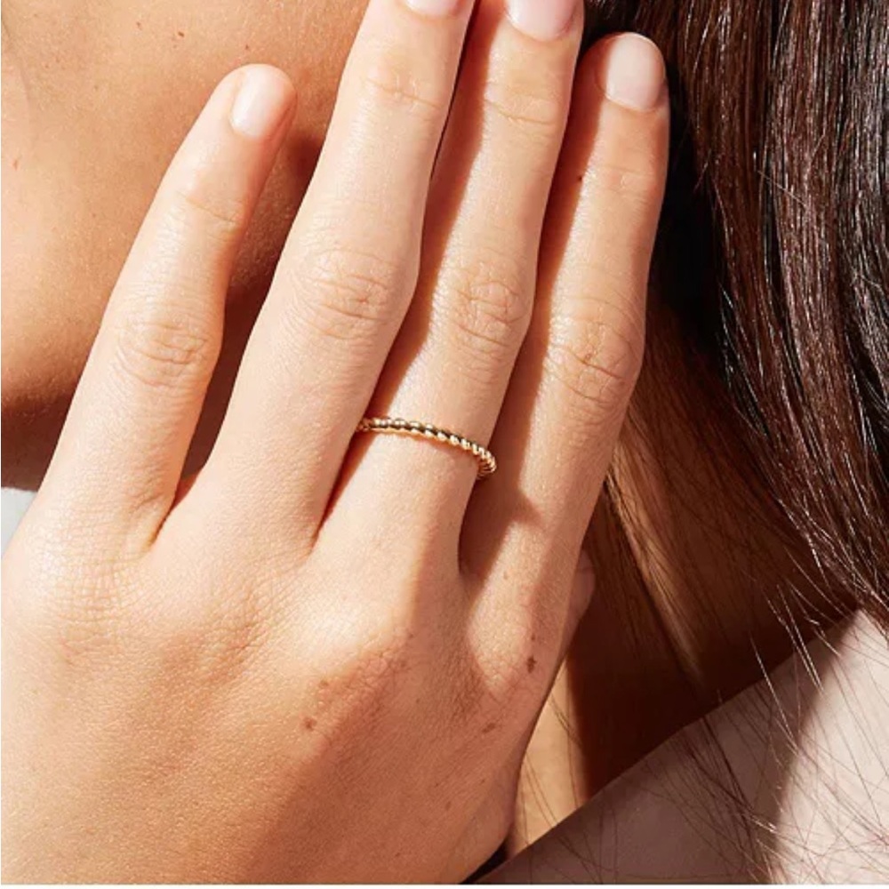 Ana Luisa Twisted Adjustable Ring - Rope Mini